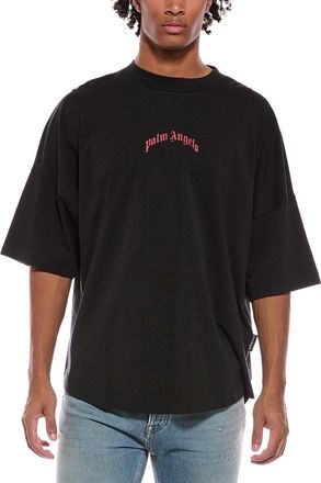 Palm Angels Back Curved Logo Over T-Shirt