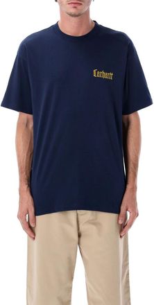 Carhartt Work in Progress Blue Logo T-Shirt