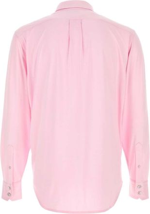 Tom Ford Mens Cotton Shirt Pink Silk