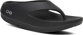 Oofos Gender Inclusive OOriginal Flip Flop in Black at Nordstrom, Size 10