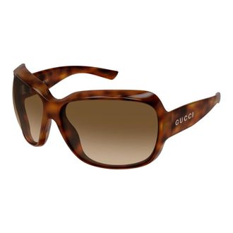 Gucci Square Frame Sunglasses - female - Gucci - Sunglasses - Brown - 70 MM - Accessories