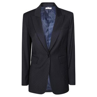 Liu Jo Jassen, Dames, Blauw, S, Polyester, Giacca Strass