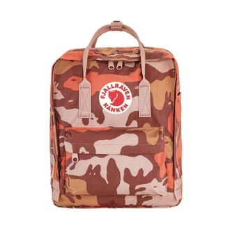 Fj&auml;llr&auml;ven K&aring;nken Graphics Rugzak - unisex - Tassen - Oranje - Maat: ONE Size Katoen