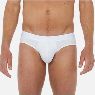 HOM Hom Mens Mini Brief, White - Size: 38/39/32