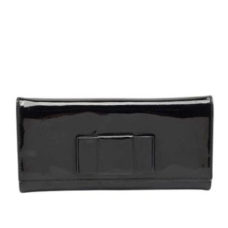Miu Miu Pre-owned Leather Clutch - Dames - Vintage Clutch - Zwart - ONE Size - Leer - Vintage