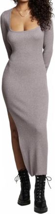 Chaser Taxi Midi Dress In Grey