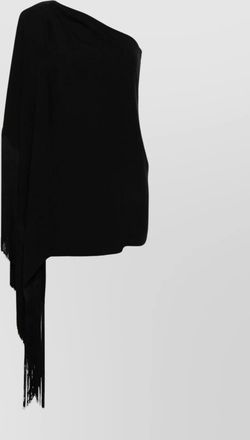 Moschino one-shoulder long-sleeve mini dress