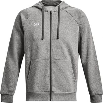 Under Armour Heren Rival Fleece Hoodie Full-Zip - Heren - Vesten met rits - Grijs - XL - Katoen - Hoodies & sweatvesten