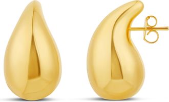 SHYMI Tear Drop Statement Earrings - 14K Gold Filled, Rhodium Plated, Lightweight, Day to Night