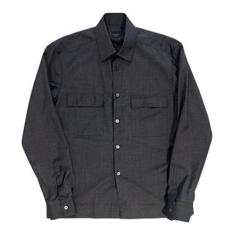 Xacus Grijze Regular Overshirt Unfold Lijn - Heren - Casual Overhemden - Grijs - M - Overhemden