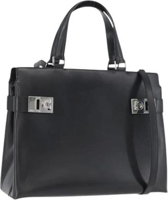Ferragamo Pre-owned Handbags, female, Black, Size: ONE SIZE Pre-owned Hand Bag