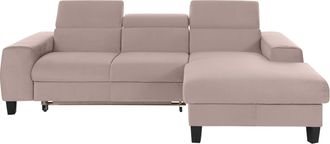 Cotta Ecksofa »Morven L-Form mit Kopfteilverstellung« wahlweise mit Bettfunktion, Bettkasten & Wireless-Charger