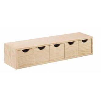 Astigarraga 4 X Cassettiera Mini 5 Cassetti 56x13xh12 Cm