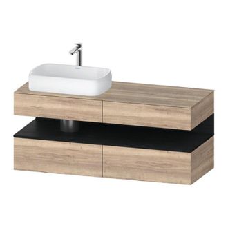 Duravit Duravit - Qatego Consola Mueble Bajo Lavabo, 2 Cajones, 2 Cajones