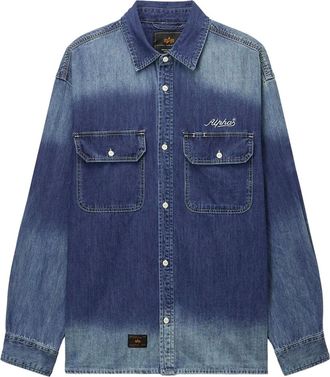 Alpha Industries Camicia denim - Blu