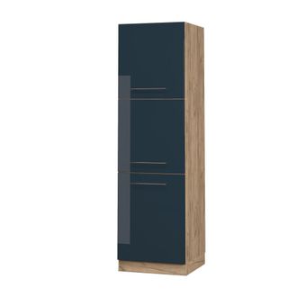 Vicco Mobile Per Forno Da Incasso Fame-line, Blu Scuro Lucido, 60 Cm