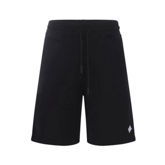 Marcelo Burlon Casual Shorts, male, Black, S, Cotton Basket Shorts