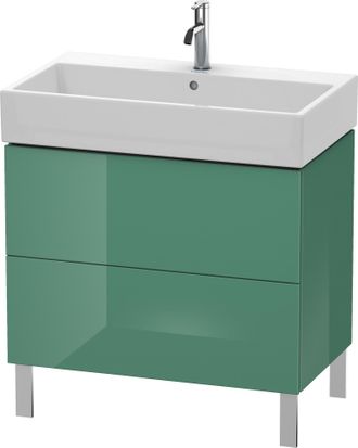 Duravit Unidad De Lavabo Duravit L-cube De Pie 78,4 X 45,9 Cm, 2 Extra&iacute;bles, Para Vero Air 235080, Color: Jade Laca Alto Brillo - Lc677700303