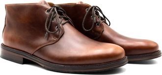 Martin Dingman Mens Old Row Oiled Saddle Leather Chukka Boots In Cigar