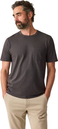 Faherty Mens Sunwashed Pocket Tee - black - Medium