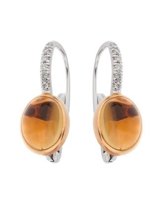MIMI MILANO 18K 6.49 ct. tw. Diamond & Citrine Drop Earrings (Authentic Pre-Loved)