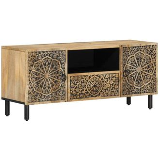 vidaXL TV Cabinet 105x33x46 cm Solid Wood Mango vidaXL
