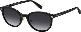 Marc Jacobs Grey Gradient Oval Ladies Sunglasses MJ 1122/F/S 0807/9O 52