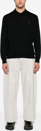 Polo Ralph Lauren Mens Polo Sweater Black Wool