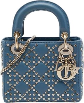 Dior Pre-owned Lady Satchel - - Pre-owned - Donna - Blu - ONE SIZE