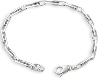 Pompeii3 Mens 14k Gold (15gram) or Platinum (26gram) 4mm Link Bracelet 8.5