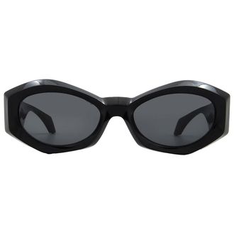 Versace Dark Grey Geometric Ladies Sunglasses VE4466U GB1/87 54