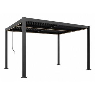 Concept Usine P&eacute;rgola bioclim&aacute;tica con iluminaci&oacute;n led 4 x 3 m estructura de alumini