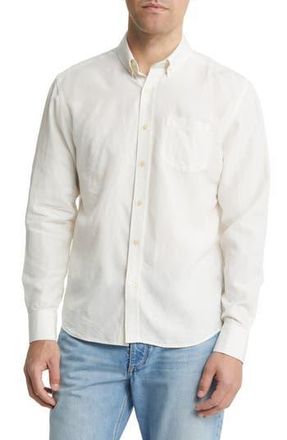 For&eacute;t Beam Ripstop Button-Down Shirt in Cloud at Nordstrom Rack, Size Medium