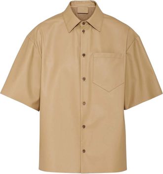 Prada Beige leather shirt
