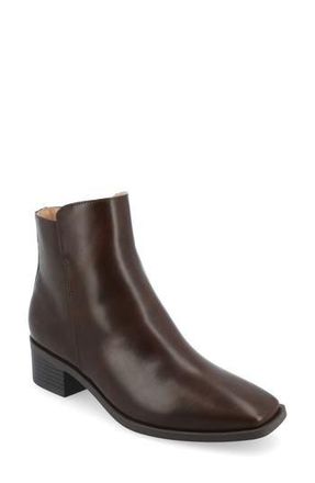 Journee Collection Capri Bootie in Brown at Nordstrom Rack, Size 7