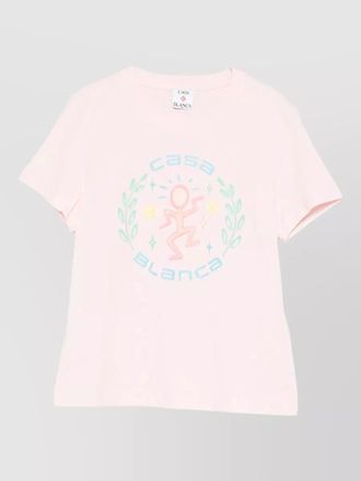 Casablanca graphic dance joy crew neck t-shirt