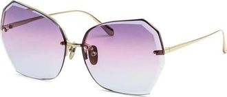 Linda Farrow Lfl 1546 C5 SUN Zonnebrillen - Dames - Zonnebrillen - Veelkleurig - 69 MM - Accessoires