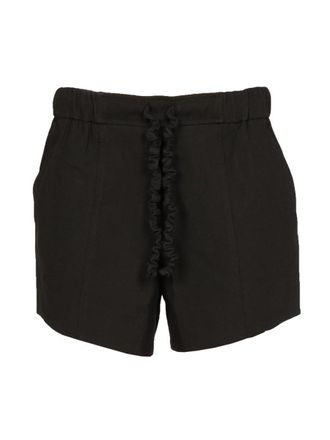 Ganni Shorts With Ruffled Elastic