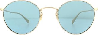 Oliver Peoples Unisex Sunglasses Coleridge OV1186S 514556 Gold Cobalto Metal - One Size