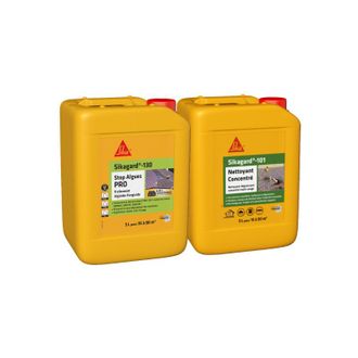 Sika Sika Paquete De Limpieza De Fachadas - Sikagard-130 Stop Algae Pro 5l - Sikagard-101 Limpiador Concentrado 5l
