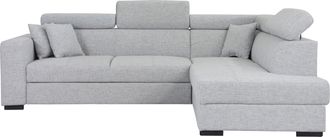 HOME AFFAIRE Ecksofa »Tulio L-Form« wahlweise mit Bettfunktion und Bettkasten, incl. 3 Zierkissen