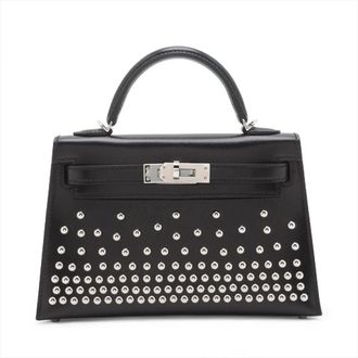 Herm&egrave;s Kelly Handbag 20 Black Cloute Box Sellier PHW B