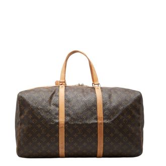 Louis Vuitton Brown Pvc Leather Boston Bag (Pre-Owned)