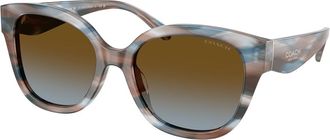 Coach HC8438U CBY94 589913 Womens Sunglasses Blue Size 56