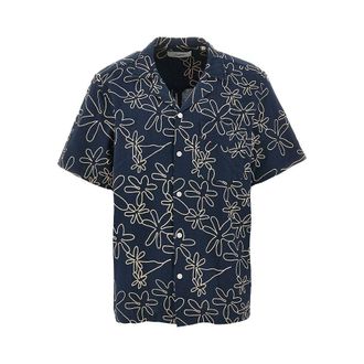 For&eacute;t Flowers embroidery cotton-blend shirt Man S