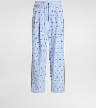 Dolce & Gabbana Vanity Trousers With Embroidery - Man Pants And Shorts Multi-colored 48
