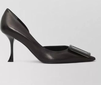Roger Vivier leather pointed-toe dorsay pumps