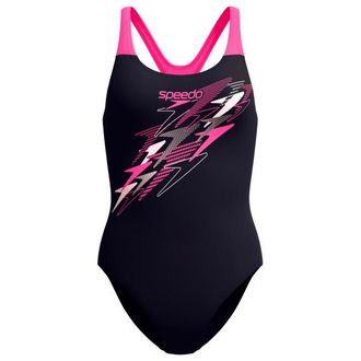 Speedo Medley Logo Medalist One Piece Badeanzug f&uuml;r Damen | blau