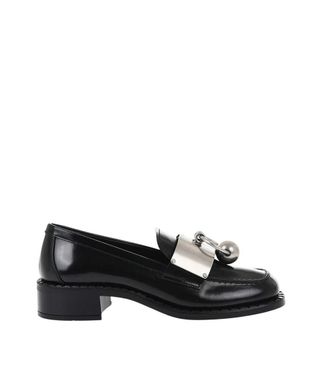 Prada Black Piercing Loafers