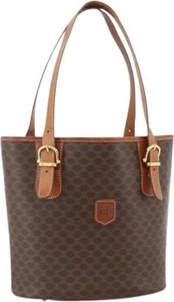 Celine Pre-owned Tote Bags, female, Brown, Size: ONE SIZE Pre-owned Vintage Macadam Tote Bag